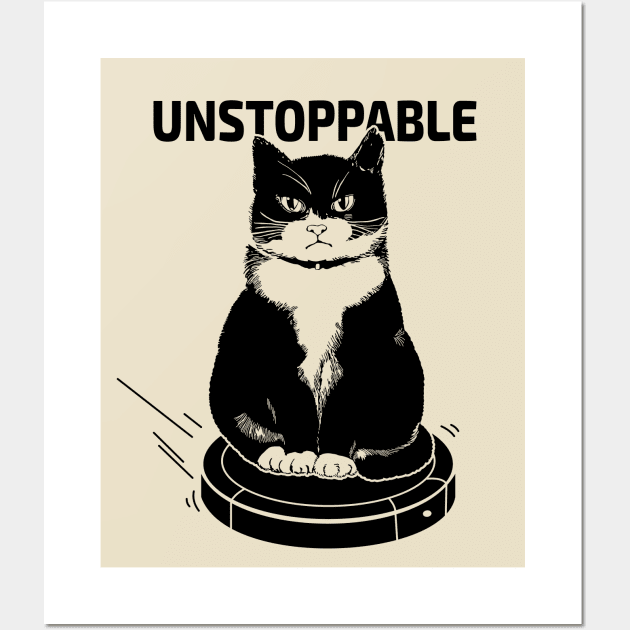 Unstoppable cat Wall Art by My Happy-Design